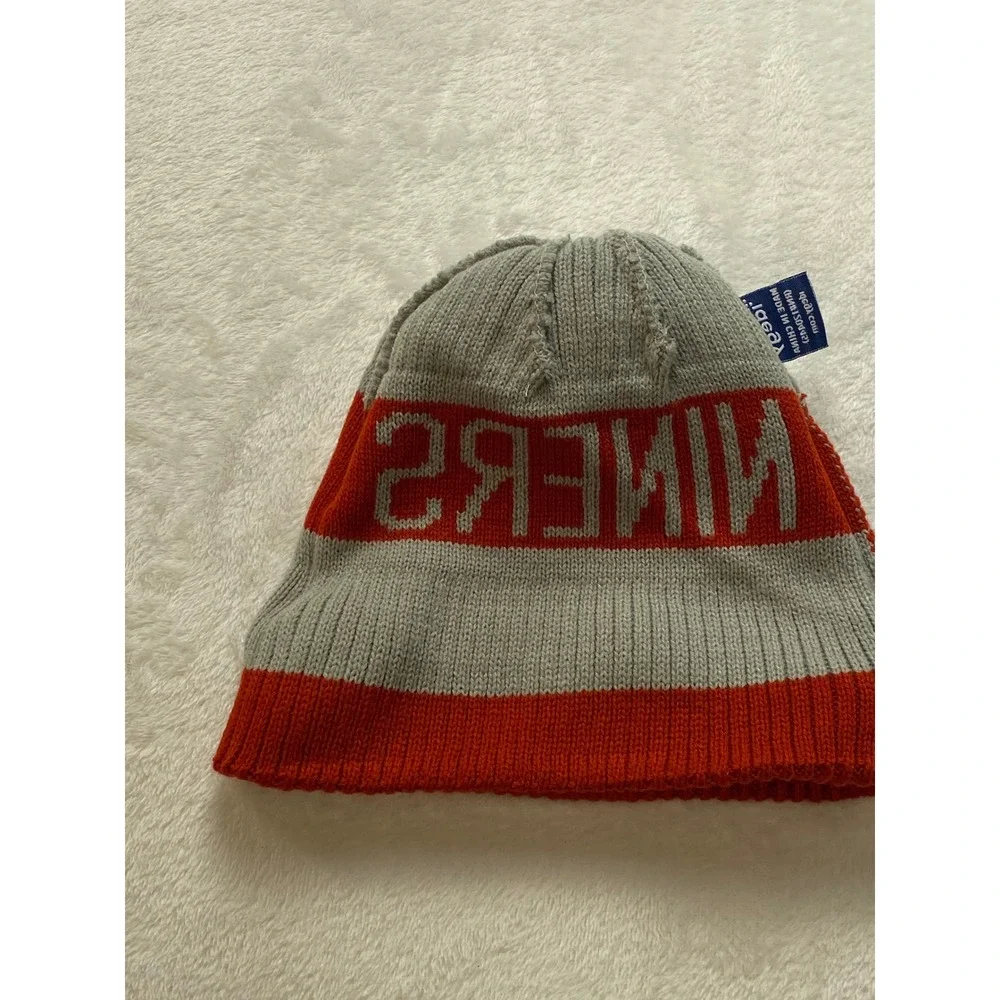 San Francisco 49ers Beanie Hat Mens Idegy‎ Red Grey Niners Pom Knit Cuffed Cap